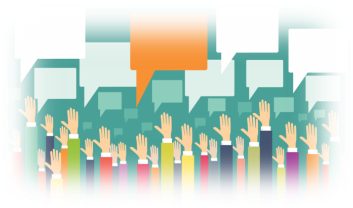 Public Hearing Icon - Employee Survey (697x411), Png Download