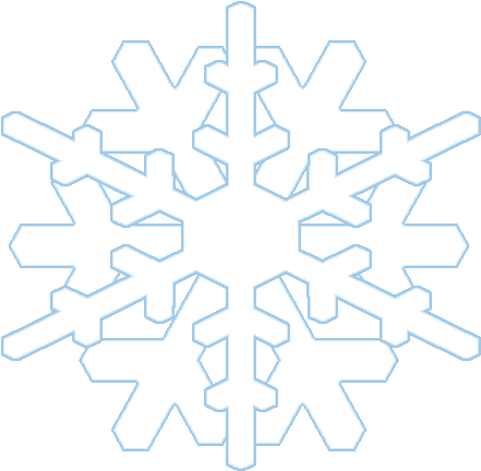 Winter Snowflake - Circle (531x524), Png Download