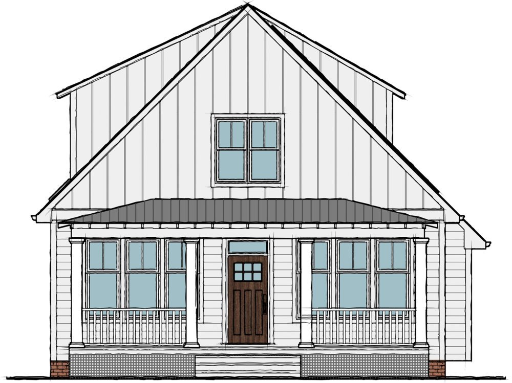 Persimmon Front Elevation (1000x749), Png Download
