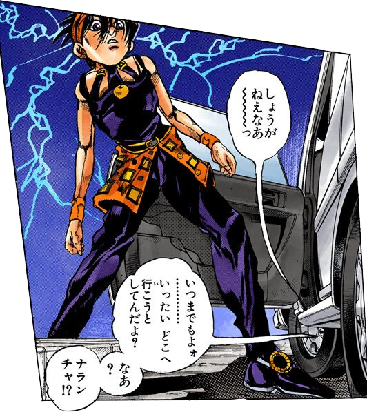 Narancia Hearing Cheese Voice - Jojo's Bizarre Adventure (532x598), Png Download