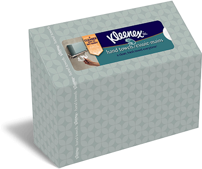 Use A Fresh And Clean Towel Every Time With Disposable - Kleenex Hand Towels - 60 Count (424x365), Png Download