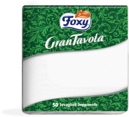 Foxy Grantavola Double-ply Napkins Are Soft And Resistant, - Foxy Rollo Cocina Asso Ultra 3 Capas (478x400), Png Download