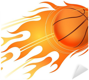 Flame Basketball (400x400), Png Download