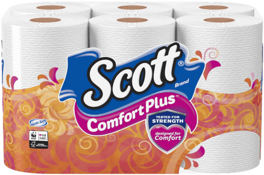 Scott Comfort Plus Bath Tissue (600x600), Png Download