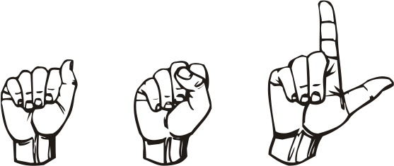 557px-american Sign Language Asl - Asl In Sign Language (557x235), Png Download