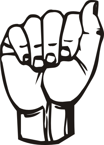 Asl Sign (432x599), Png Download