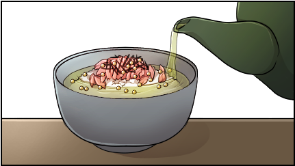Pour Hot Tea Or Another Hot Liquid Over Your Rice - Tea (650x361), Png Download