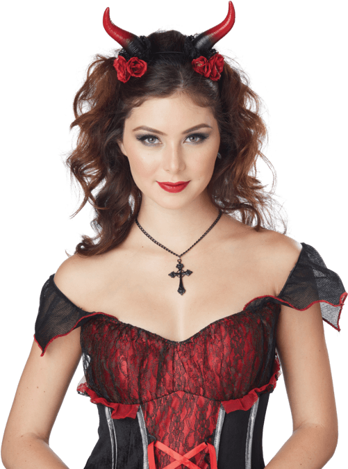 Devil Horns For Costumes (500x793), Png Download