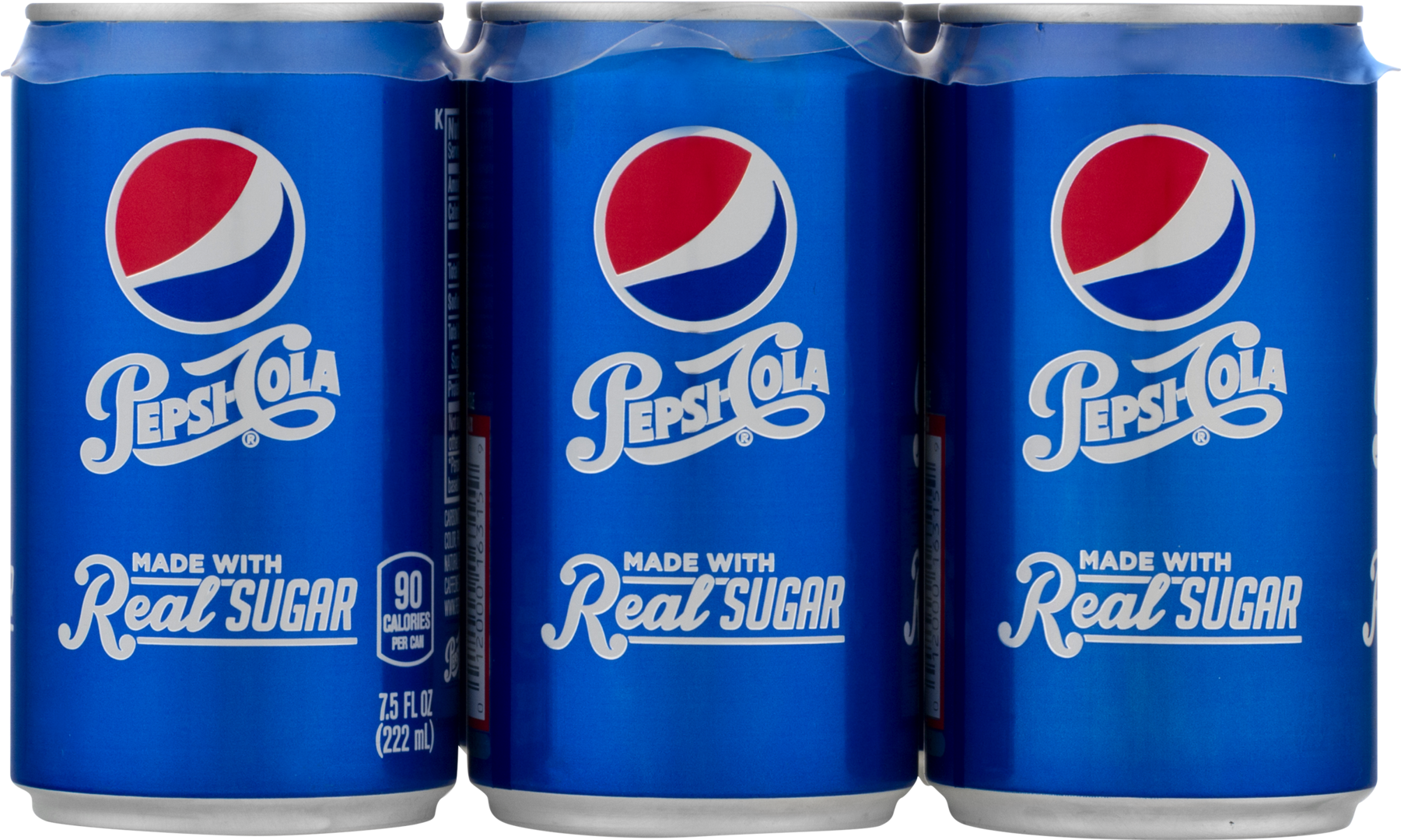 Pepsi Cola - 6 Pack, 7.5 Fl Oz Cans (1800x1800), Png Download