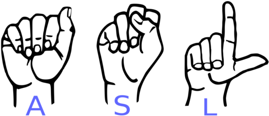 American Sign Language Online Courses Now Available - American Sign Language (540x228), Png Download