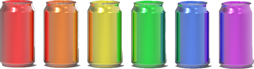 Soda Cans & Bottles - Caffeinated Drink (840x230), Png Download