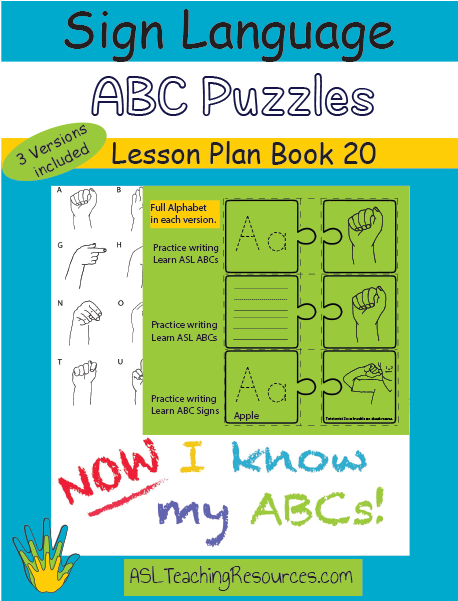 20 Lpb Abc Puzzle Asl Language - Sign Language Abc (600x600), Png Download