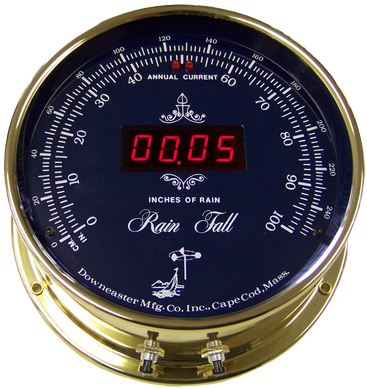 For More Ideas On Redesigning Your Yard With Outdoor - Downeaster Blue Dial Rain Fall Instrument (380x395), Png Download