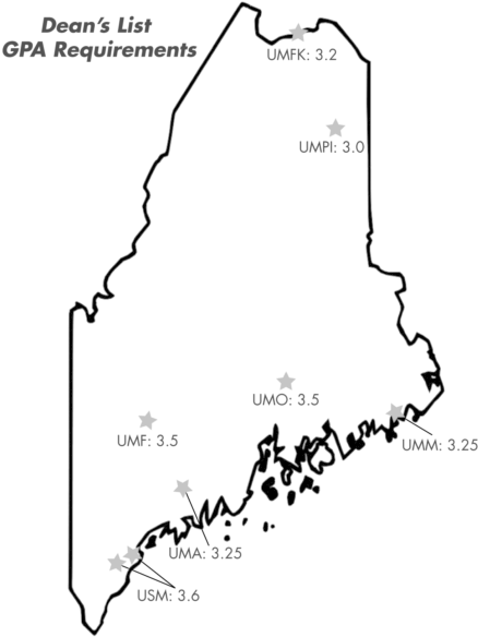 Varying Gpa Requirements To Make Dean's List - Establiments Coll (457x600), Png Download