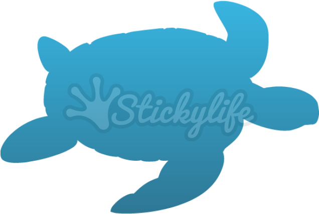Sea Turtle Clipart Vinyl - Sea Turtle Silhouette (940x587), Png Download