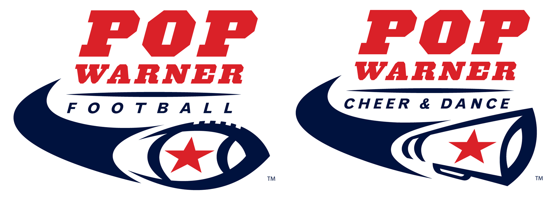Pop Warner Help Center Home Page - Pop Warner Cheer Logo (1744x639), Png Download