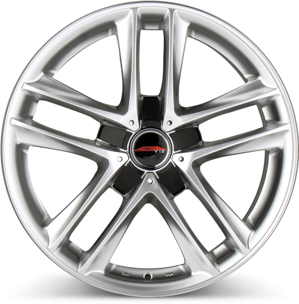 V12 D668 Hypersilver Wheels & - Car Rims 2d (700x700), Png Download