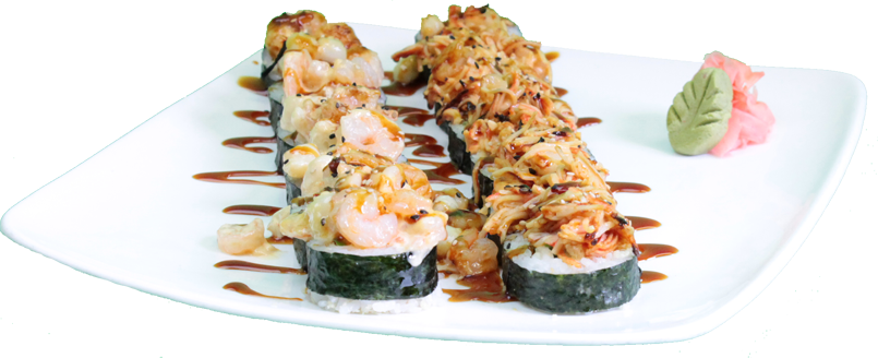 Platter2 - Sushi Plate Png (805x328), Png Download