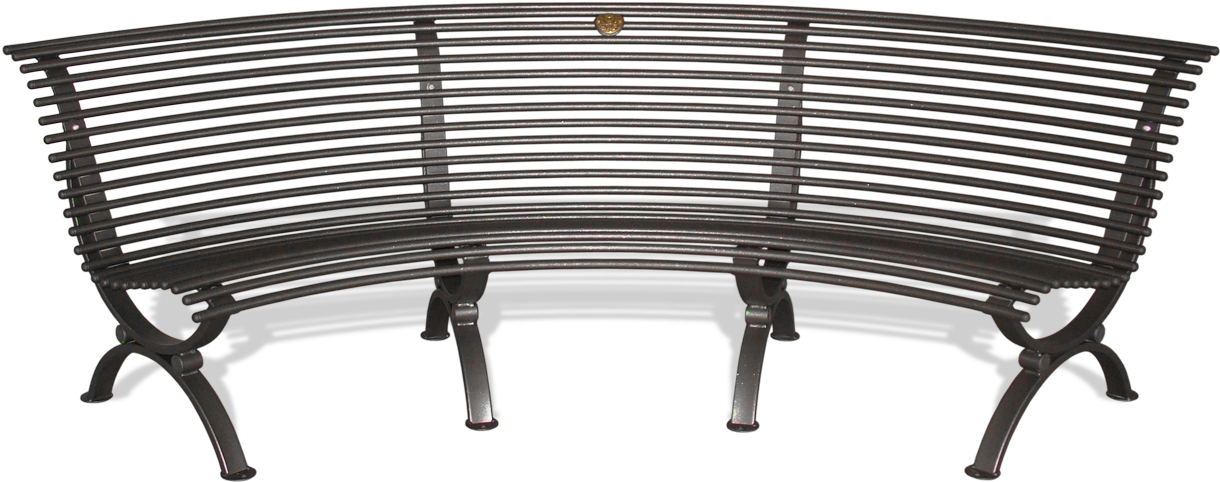 Bench Street Furniture, The Curved Shape And Sitting - Bench (1250x700), Png Download