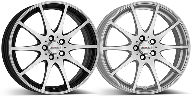 Top-quality Light Alloy Rims, Just Like Cars, Are Available - Dezent Ti 7.0x17 5x98 Et41 58.1 Rim (636x317), Png Download