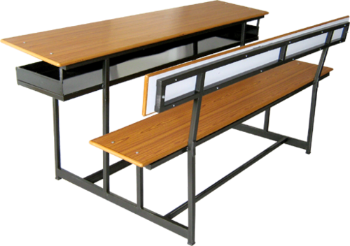 Multi Seater Student Desk - Student (500x352), Png Download