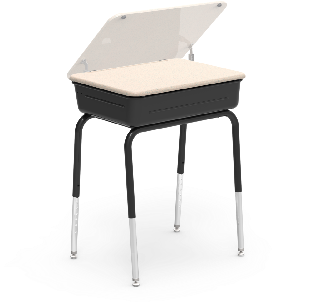 751 Series Student Desk, 18" X 24" Hard Plastic Top - Virco Student Desk Open Front Metal 24"w (785mbb) (1024x1024), Png Download