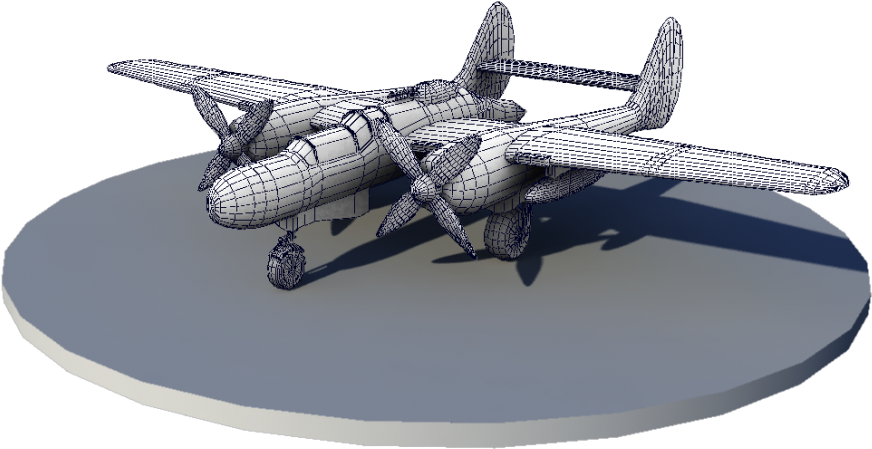 Ambient Occlusion Wireframe - Consolidated Pby Catalina (1160x652), Png Download