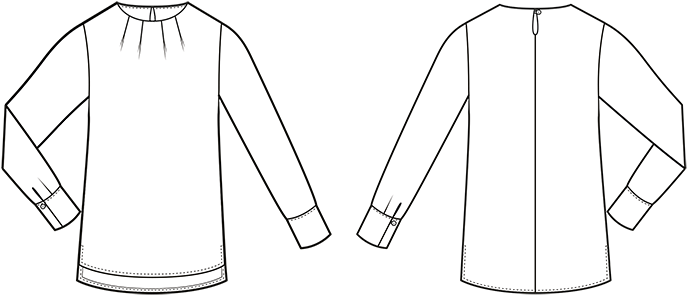 Sew Over It Clara Blouse Sewing Pattern - Sewing (700x311), Png Download