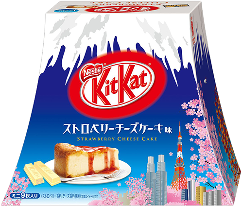 Kit Kat Mount Fuji Strawberry Cheesecake Flavor - Kit Kat Mont Fuji (600x600), Png Download