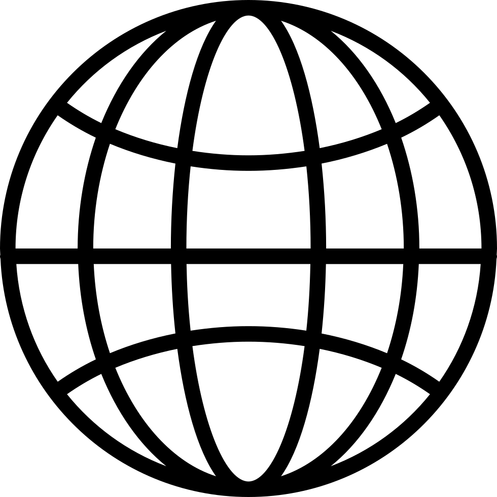 Global Sphere Comments - Globe Outline (980x980), Png Download