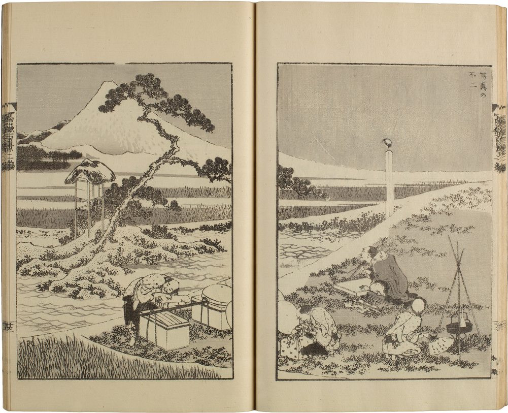 An Album Of Woodcuts “one Hundred Views Of Mount Fuji - Sto Widoków Góry Fuji (1024x1024), Png Download