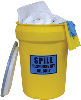 30 Gallon Bucket Spill Kits - Chemtex Oilm7027 High Visibility Bag Spill Kit (598x378), Png Download
