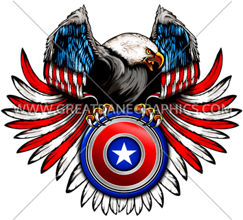 Download Error - American Eagle Shield (385x319), Png Download