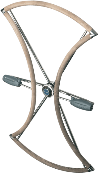 Folding Wheels - Lewmar 36" 6-spoke Folding Wheel W/ Hide Cover (471x800), Png Download