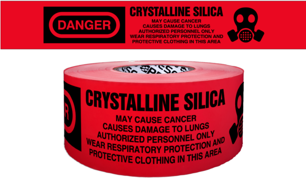 4323 Bt Mockup Final Rbk - Silica Danger Tape (610x407), Png Download