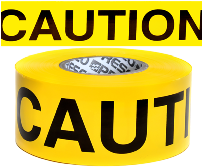 Caution Tape - Presco Products Co B3104y16-188 Barricade Tape,yellow/black,1000ft (400x400), Png Download