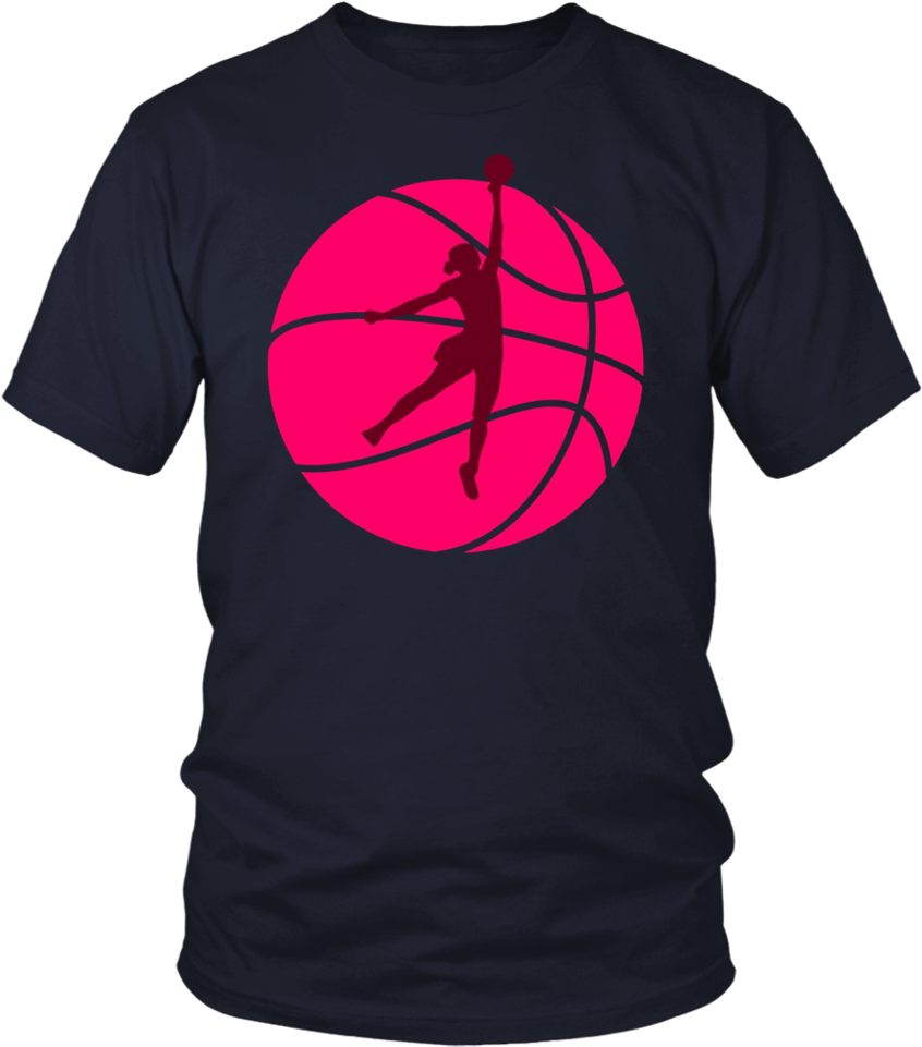 Female Basketball Players Dunks T-shirt - Larry Bernandez T Shirt (960x960), Png Download