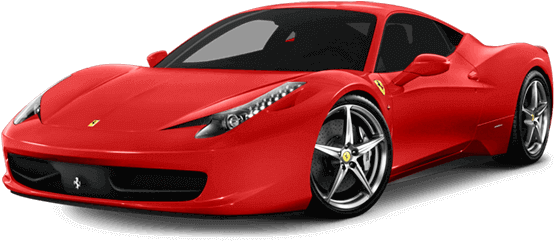 Luxury Car Png File Download Free - Ferrari 458 (616x352), Png Download