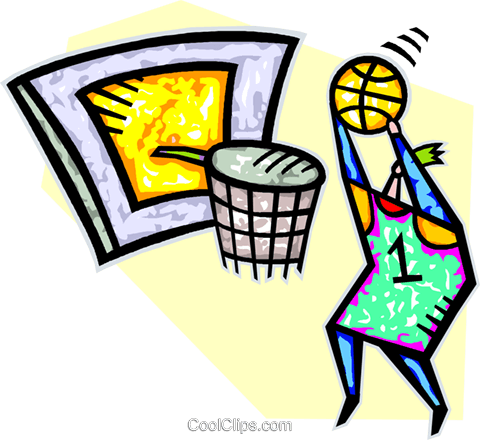 Basketball Player Slam Dunking A Ball Royalty Free - Atlanta (480x440), Png Download