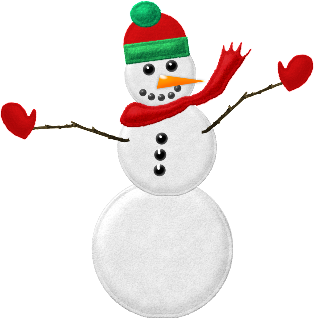 Transparent Red Classic Snowman Png - Portable Network Graphics (1024x1039), Png Download