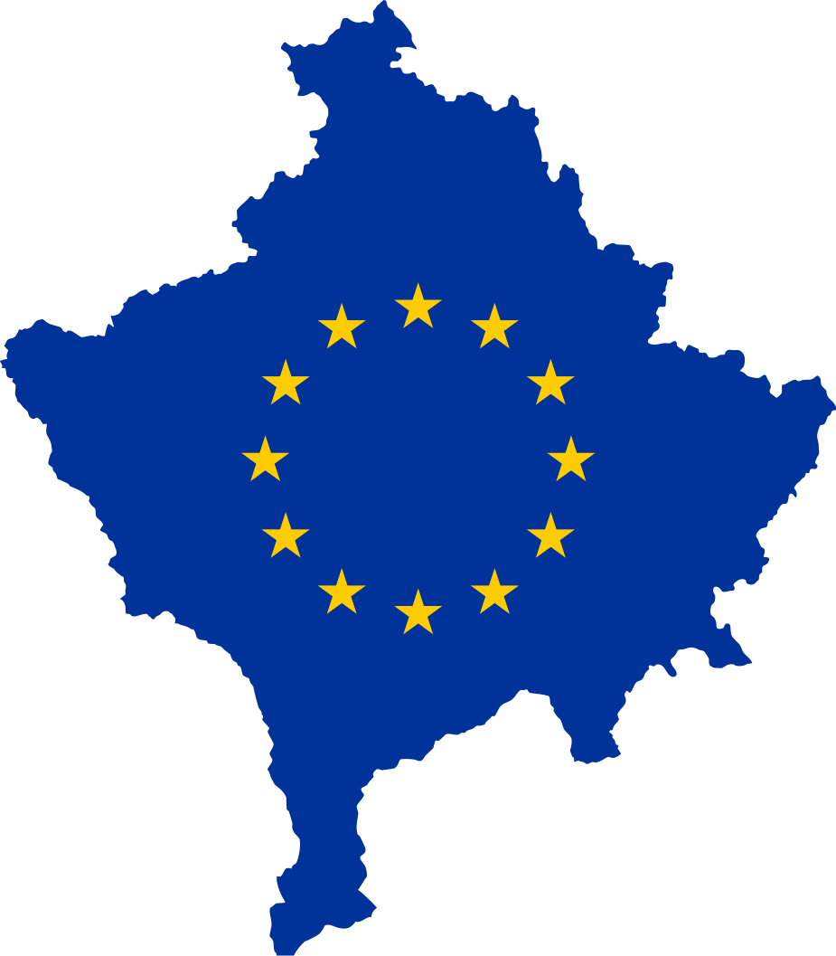 European Union Flag Png - Kosovo Map Png (925x1057), Png Download
