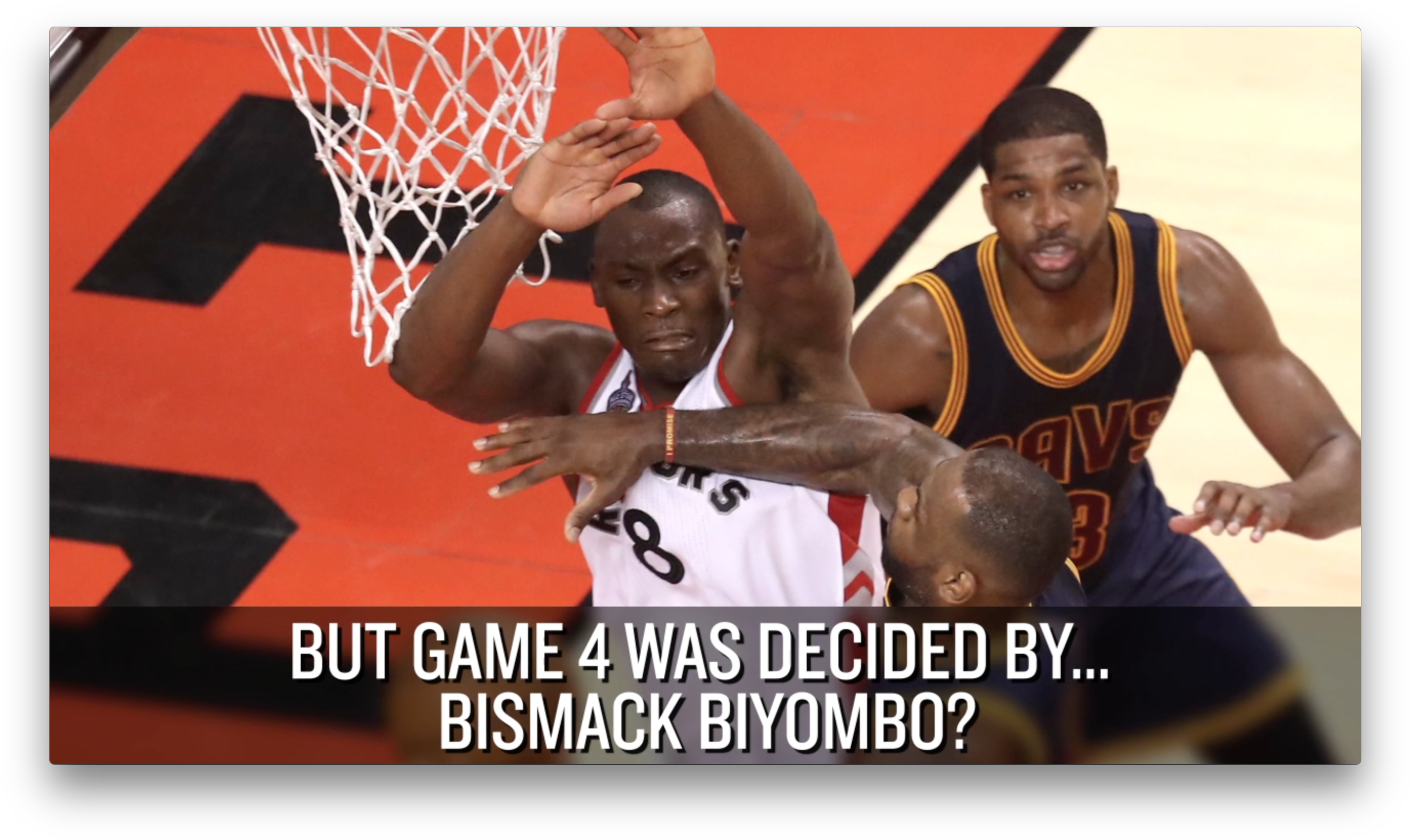 Three Awesome Things About Bismack Biyombo - Lebron James (2784x1664), Png Download
