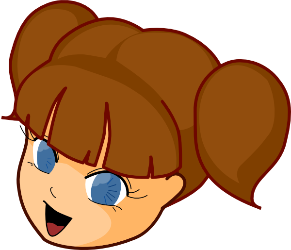 Clipart Images Of Hair (600x515), Png Download