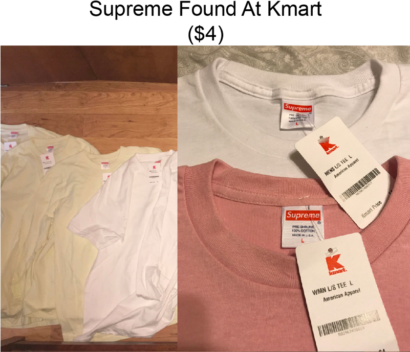 Supreme Kmart - Kmart Supreme Tees (800x786), Png Download