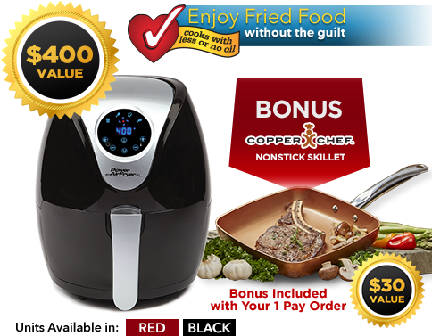 Power Airfryer Xl 500 Returns Road - Power Airfryer Xl - 3.4 Quart - Red (483x400), Png Download