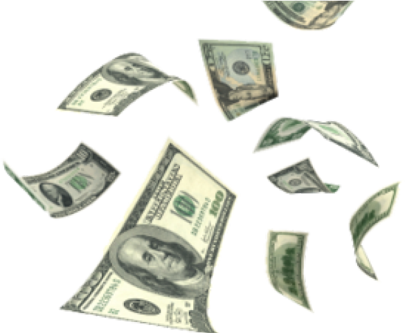 Falling Money Psd (640x480), Png Download