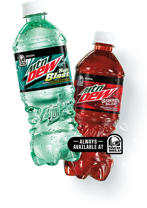 Full Resolution Red Mountain Dew Png - Mountain Dew Soda, Baja Blast - 20 Fl Oz Bottle (500x706), Png Download