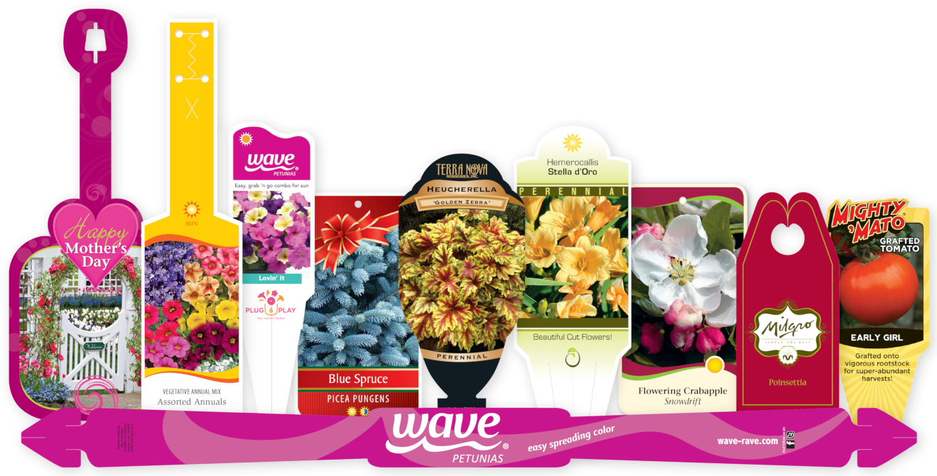 Blank Stakes & Tags, Garden Center - Grape (1319x671), Png Download