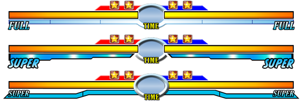 Super Street Fighter - Street Fighter V Hud Png (590x220), Png Download