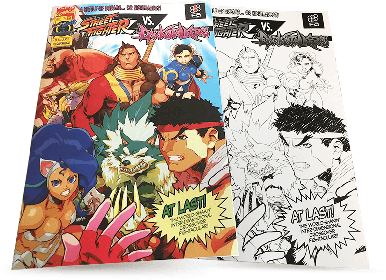 Pre-order Street Fighters Vs Darkstalkers - Comic Book (800x579), Png Download